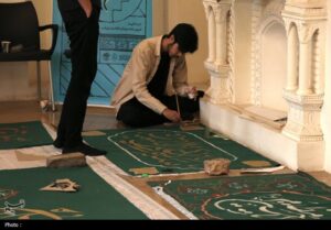 آموزش کتیبه‌نگاری در قزوین/”علم و قلم”در قابل هنر بومی