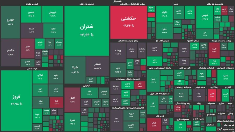 پس از شنبه خونین؛ بورس سبز شروع کرد