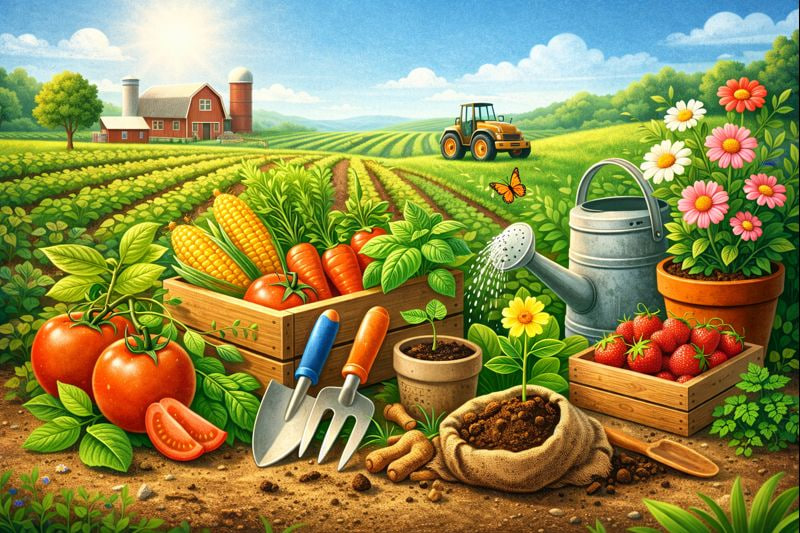 کشاورزی (کشت، باغبانی، گل و گیاه)