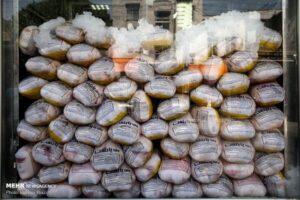 توزیع سالانه ۲ هزار تن گوشت و مرغ منجمد در استان کرمان