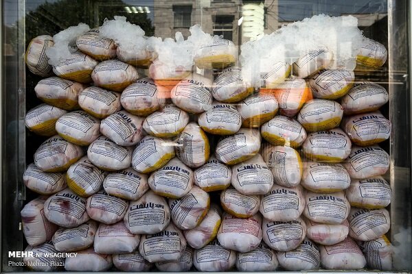 توزیع سالانه ۲ هزار تن گوشت و مرغ منجمد در استان کرمان