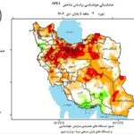 پایش خشکسالی ۴ ماهه بر اساس شاخص SPEI اول مهر تا پایان دیماه ۱۴۰۱