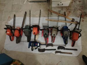 کشف و ضبط ۹ دستگاه اره موتوری غیرمجاز در کامیاران