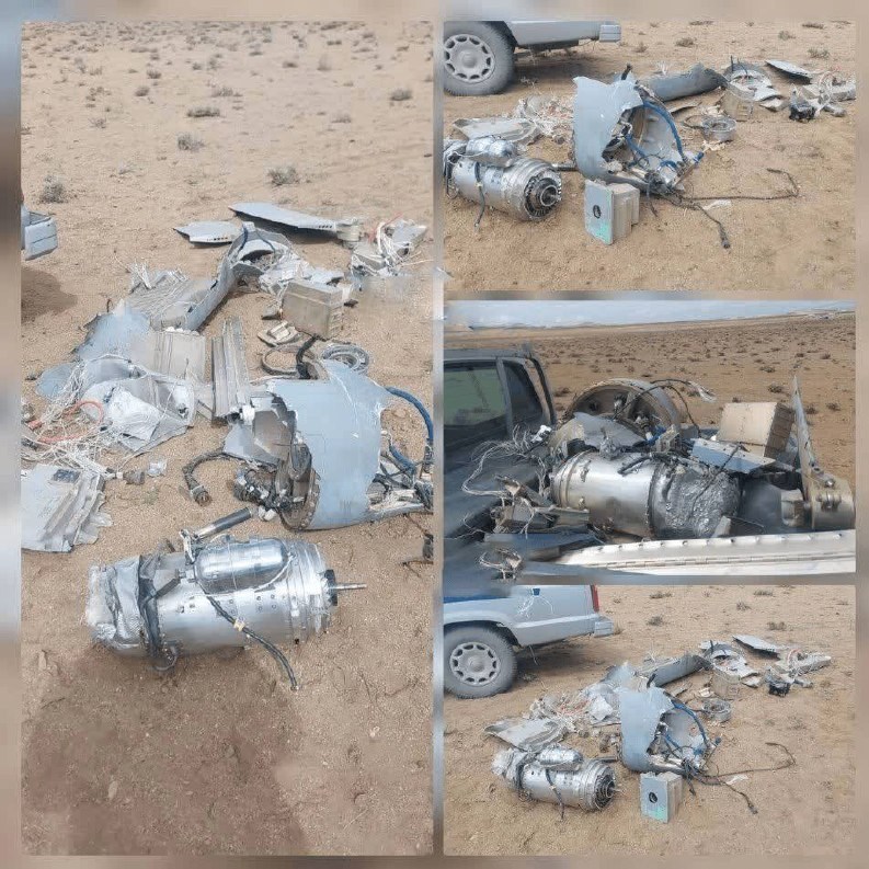 انهدام پهپاد متخاصم هرون اسرائیلی در استان مرکزی + عکس