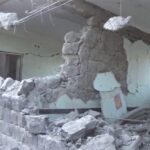 تخریب یک مدرسه در حمله دشمن صهیونی- آمریکایی به خمین