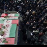 تشییع پیکر مطهر شهدای مدافع وطن در بندرعباس همزمان باراهپیمایی روز قدس