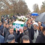 تشییع پیکر مطهر شهیده 12 ساله «نازنین زینب ملائی» در میاندوآب+تصاویر