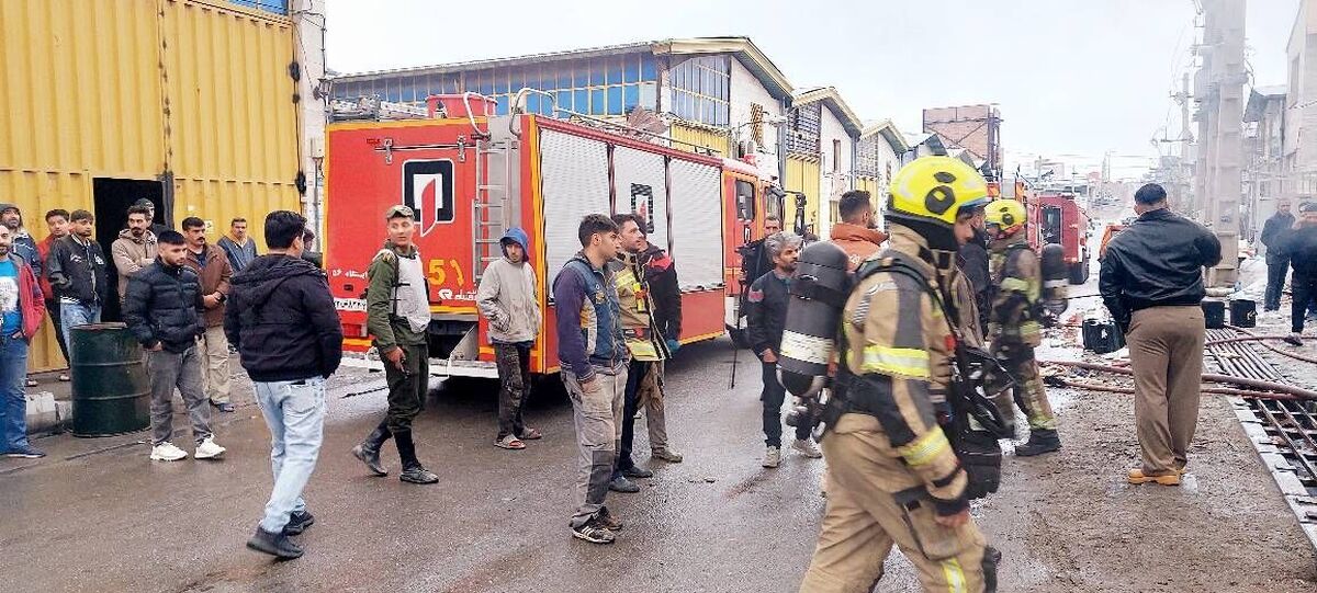 جزئیات حریق در کارگاه تولید رنگ پردیس