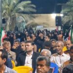 اجتماع شبانه مردم آبدان