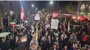 اجتماع شبانه مردم خوی در موج پنجاه و سوم مقاومت ملی