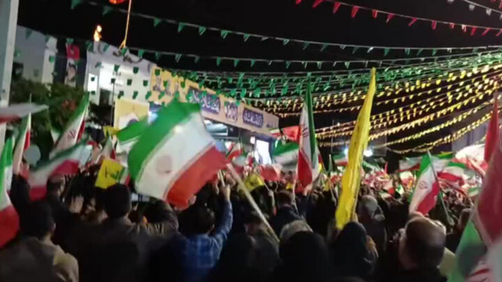 اجتماع پرشور مردم ساری در شب پنجاه و ششم