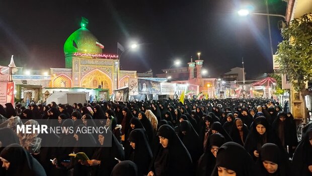 اقامه نماز استغاثه مردم آستانه اشرفیه در موج پنجاه و پنجم مقاومت ملی