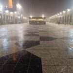 بارش تگرگ در حرم امام رضا(ع)