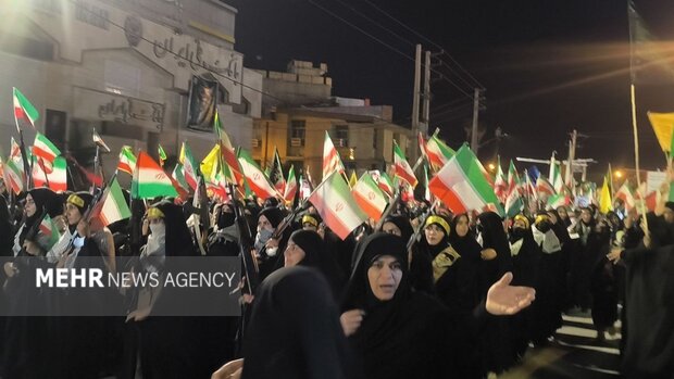 تجمع دختران جان فدای ایران در دهدشت