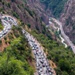 ترافیک در مسیرهای ورودی مازندران نیمه‌سنگین است