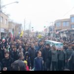 تشییع باشکوه 3 شهید حملات آمریکایی ـ صهیونی در آذربایجان غربی