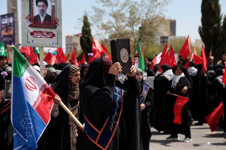 تصاویری از رزمایش دختران جان فدا در ارومیه