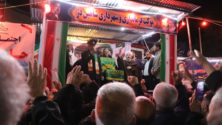 حضور کاروان زیرسایه خورشید در تجمع مردمی شاهین دژ