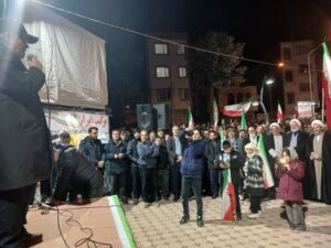 حماسه آفرینی مردم دیار گروس در میدان شهید رحمانی 