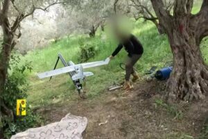 حمله موشکی و پهپادی حزب الله به آشیانه توپخانه رژیم صهیونیستی+ فیلم