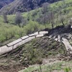 رانش زمین در لشکان اشکور رودسر؛ جاده 300 متری تخریب شد