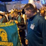 راهپیمایی باشکوه مردم گناوه با حضور خادمان رضوی