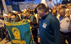 راهپیمایی باشکوه مردم گناوه با حضور خادمان رضوی