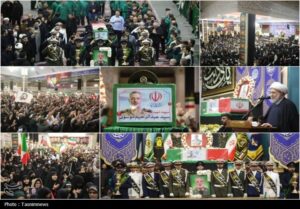 شبی ماندگار در قم؛ وداع باشکوه با سپهبد شهید موسوی در حرم+ عکس