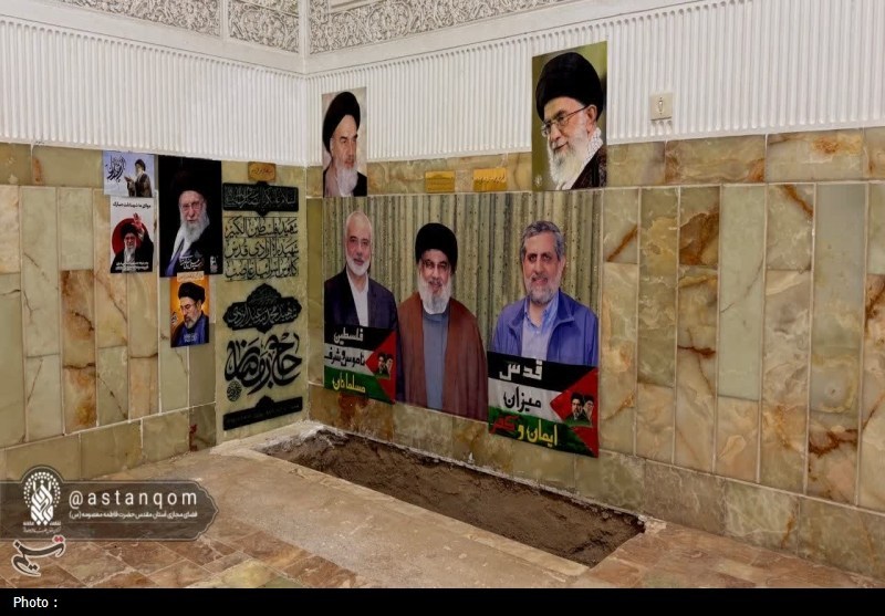 شبی ماندگار در قم؛ وداع باشکوه با سپهبد شهید موسوی در حرم+ عکس مراسم تشییع , اخبار قم , حضرت معصومه (س) ,