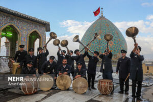 طنین ارادت؛ نوای نقاره‌ خانه حرم مطهر شاهچراغ(ع)