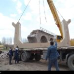 مهندسان ایرانی در میدان مقاومت ستون‌های پل امین‌آباد را برپا کردند