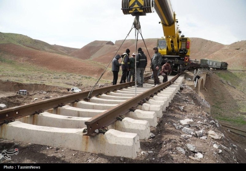 هر 6 نقطه ریلی ‌حملات آمریکایی ـ صهیونی ترمیم شد + تصاویر