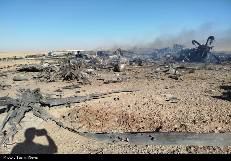 واقعه طبس تکرار شد/ تصاویر انهدام پرندههای متجاوز آمریکایی جنگ آمریکا و رژیم صهیونیستی علیه ایران ,