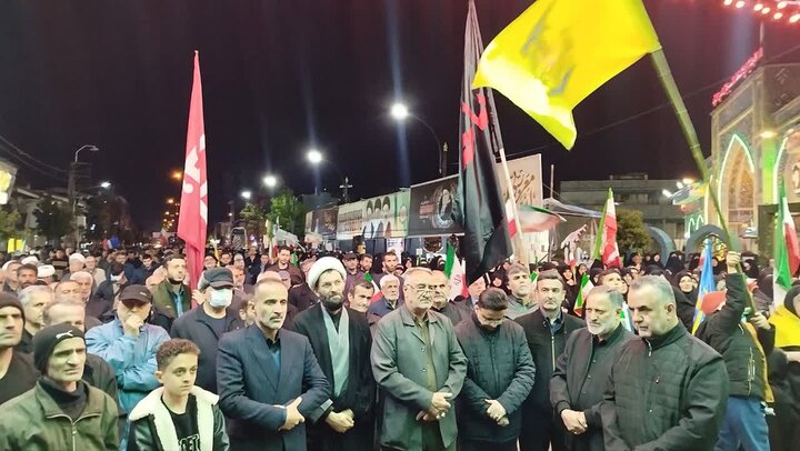 پنجاه و سومین قرار شبانه مردم آستانه اشرفیه در خیابان