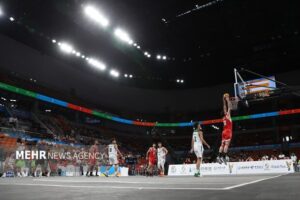 پیروزی تیم ملی بسکتبال سه نفره ایران در اولین بازی