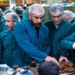 تصاویری از حضور تیم ملی کشتی در حرم رضوی